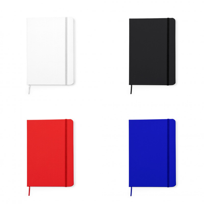 Blocco note con chiusura in gommina elastica