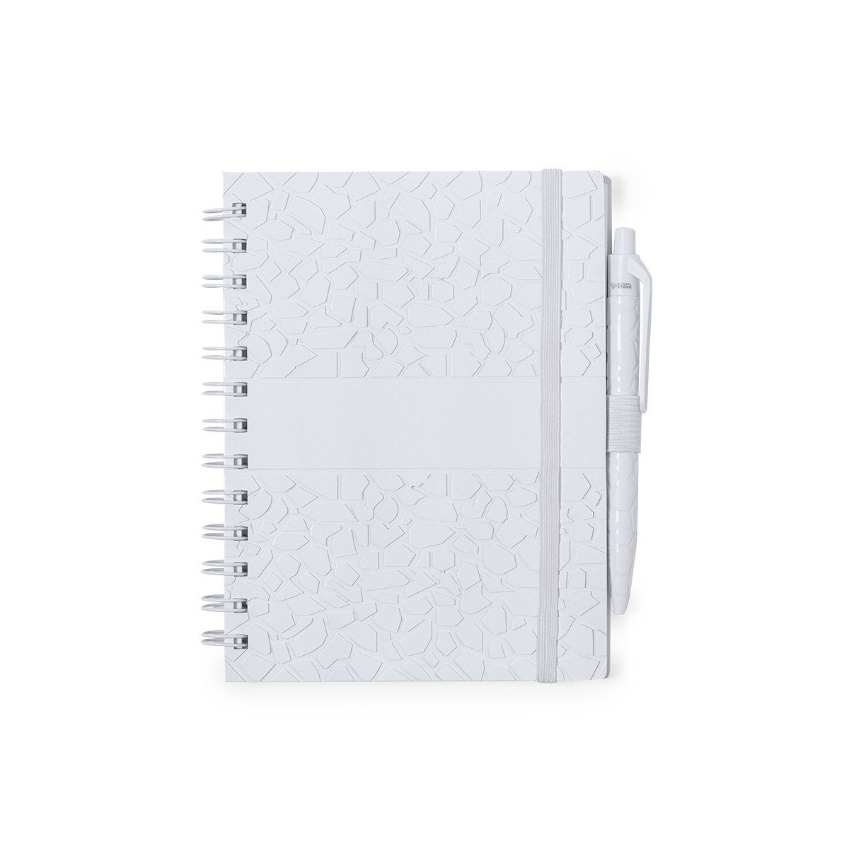 Quaderno piccolo con spirale copertina rigida e penna a sfera