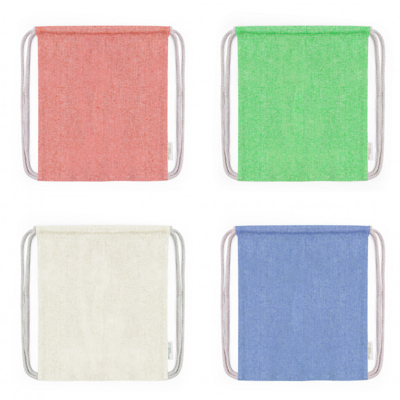 Zaino in corda di cotone 100% vari colori per bambini