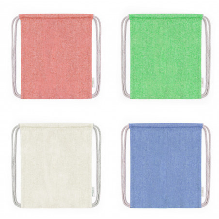 Zaino in corda di cotone 100% vari colori per bambini