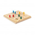 Parchisi in legno con sacchetto di cotone
