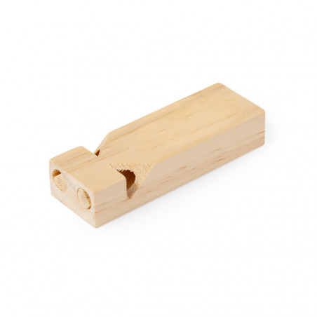 Fischietto doppio in legno da regalare
