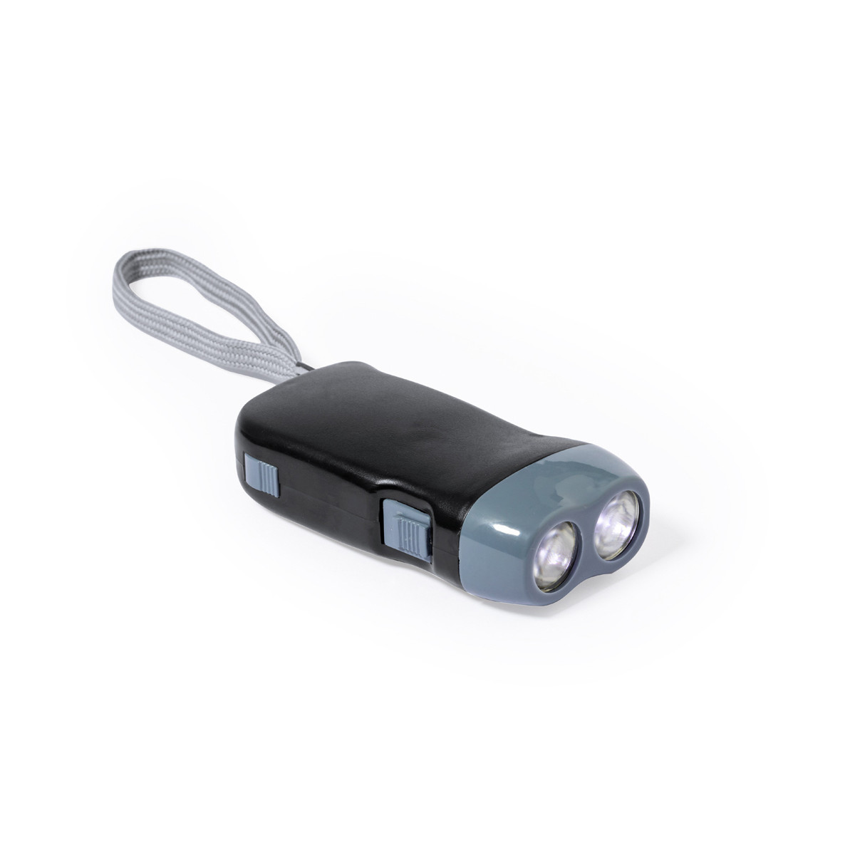 Lanterna con 2 LED e dinamo da regalare