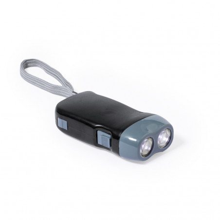 Lanterna con 2 LED e dinamo da regalare