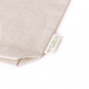 Necessaire in cotone colore naturale con zip e cordino