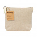 Beauty case in cotone riciclato in vari colori con cerniera
