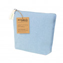 Beauty case in cotone riciclato in vari colori con cerniera