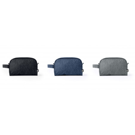 Necessaire con manico e zip in colori neutri a scelta
