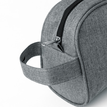Necessaire con manico e zip in colori neutri a scelta