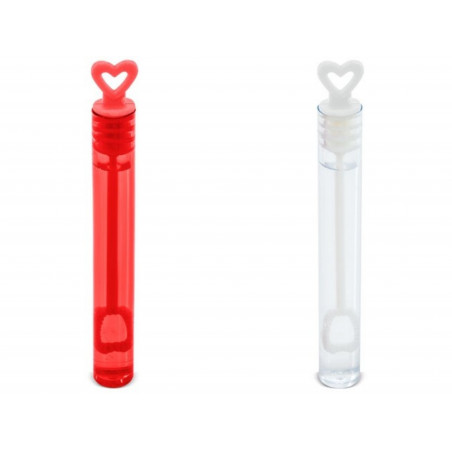 Pacchetto da 48 mini bolle di sapone con supporto a forma di cuore