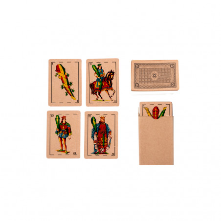 Mazze spagnole in finitura kraft 50 carte