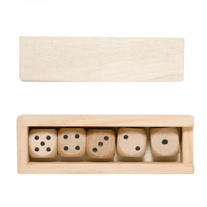 Gioco di dadi in legno