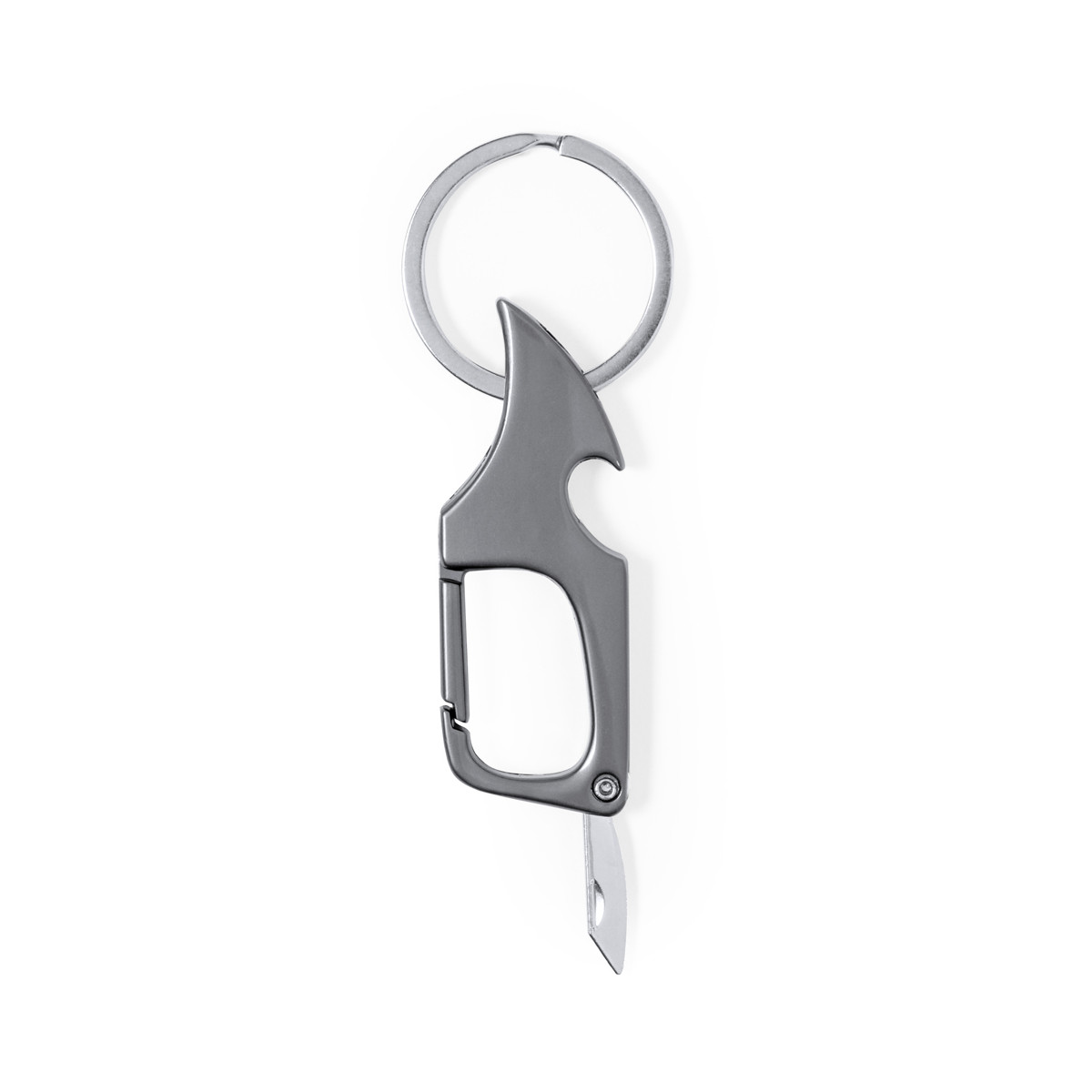 Portachiavi multifunzione con apribottiglie e coltello da regalare