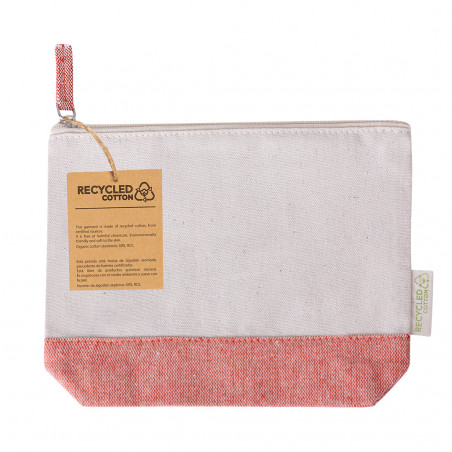 Necessaire in cotone riciclato con base di colori a scelta per fare regali