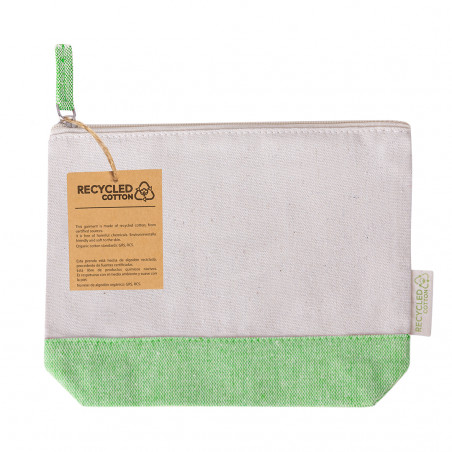 Necessaire in cotone riciclato con base di colori a scelta per fare regali