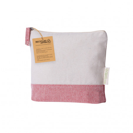 Necessaire in cotone riciclato con base di colori a scelta per fare regali