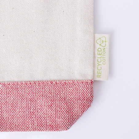Necessaire in cotone riciclato con base di colori a scelta per fare regali