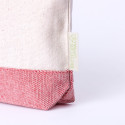 Necessaire in cotone riciclato con base di colori a scelta per fare regali