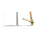 Quaderno ecologico con penna Design bicolore e anelli