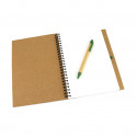 Quaderno ecologico con penna Design bicolore e anelli