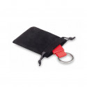 Borsa in scamosciato nera con cordoncino