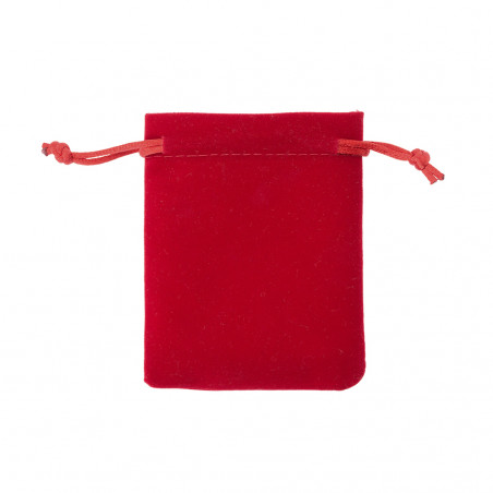 Borsa in scamosciato nera con cordoncino