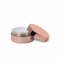 Balsamo labiale oro rosa con tappo personalizzato per dettagli di matrimonio