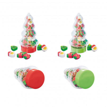 Set di gomme natalizie albero di Natale