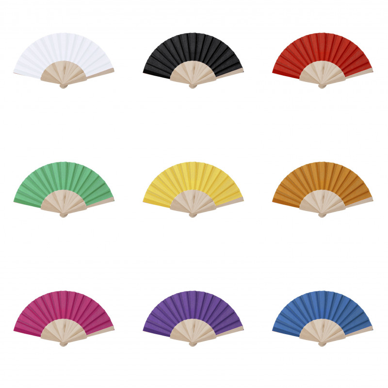 Ventagli colorati in legno
