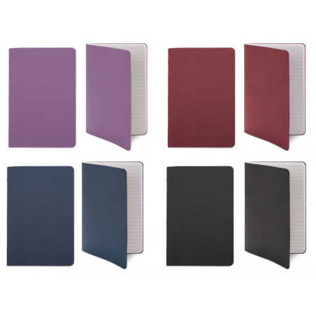 Quaderno ecologico con dorso cucito e 30 fogli a righe
