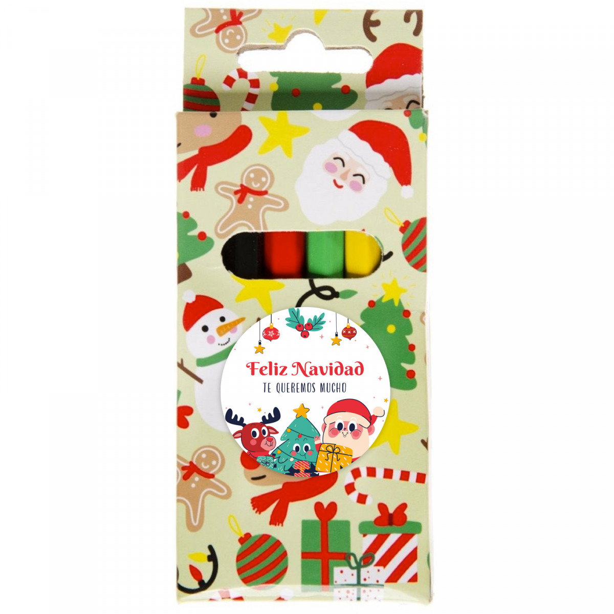 Matite colorate di Natale personalizzate per dettagli