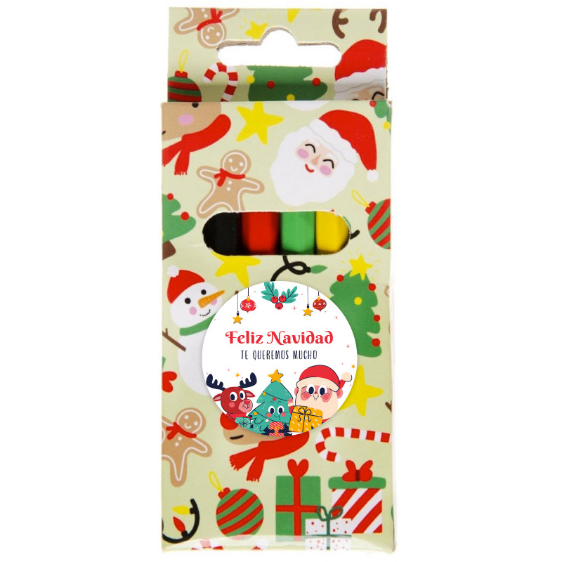 Matite colorate di Natale personalizzate per dettagli