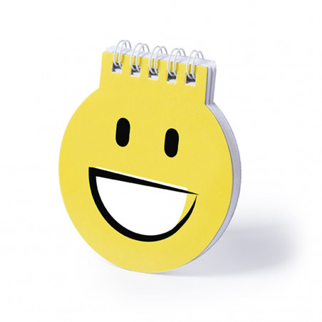 Libretto di emoji con matita presentato in busta e adesivo personalizzato