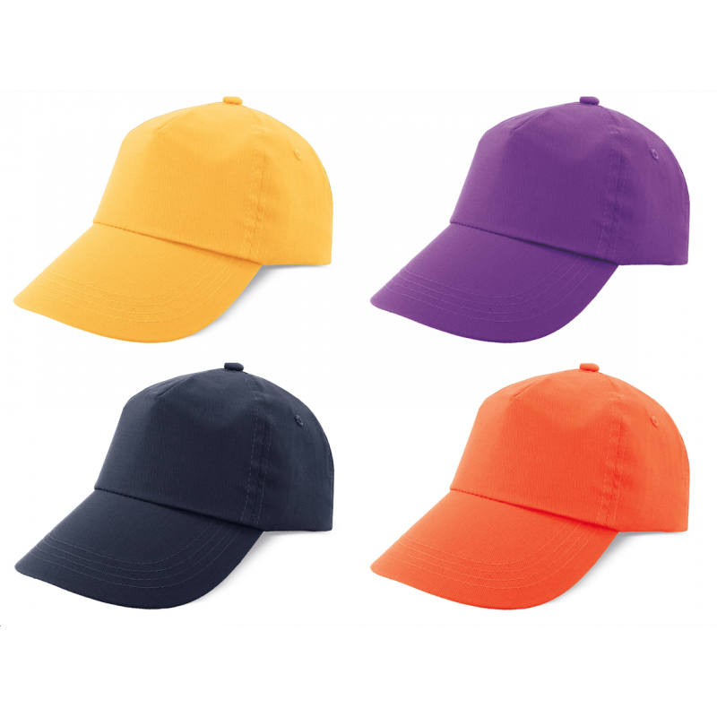 Cappellino 100% cotone velcro