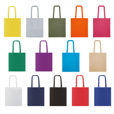 Borse in Cotone di Molti Colori Dettaglio Pratico e Sostenibile per Eventi