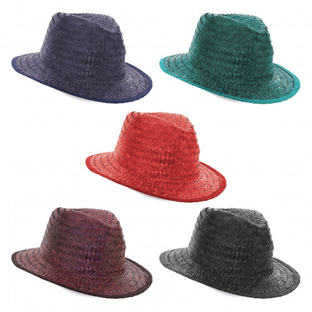 Cappello di paglia intrecciata Il complemento perfetto per celebrazioni all'aperto
