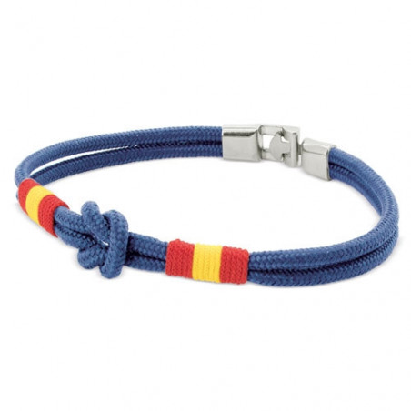 Bracciale con nodo marinaio in busta di kraft verde con adesivo personalizzato per matrimonio