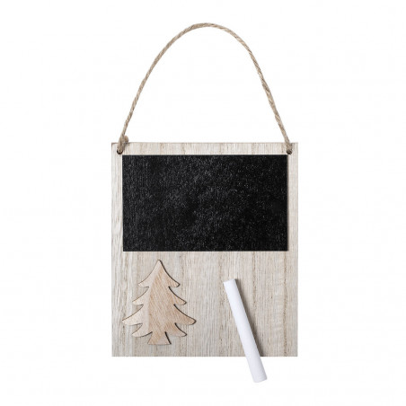 Lavagna natalizia in legno in busta personalizzata per Natale