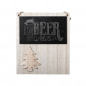 Lavagna natalizia in legno in busta personalizzata per Natale