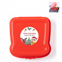 Sandwichiera con adesivo personalizzato come dettaglio per il Natale per bambini della scuola dell'infanzia