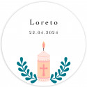 Adesivo personalizzabile da 3 cm