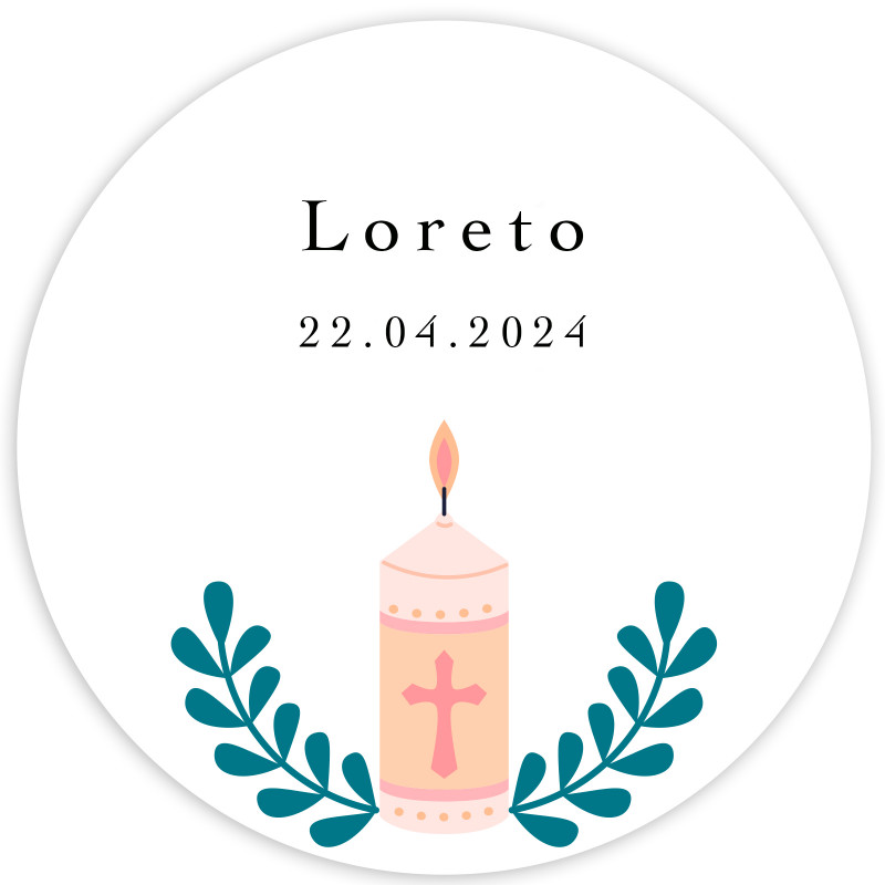 Adesivo personalizzabile da 3 cm