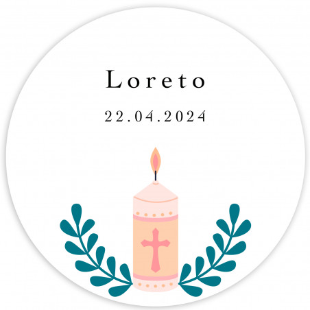 Adesivo personalizzabile da 3 cm