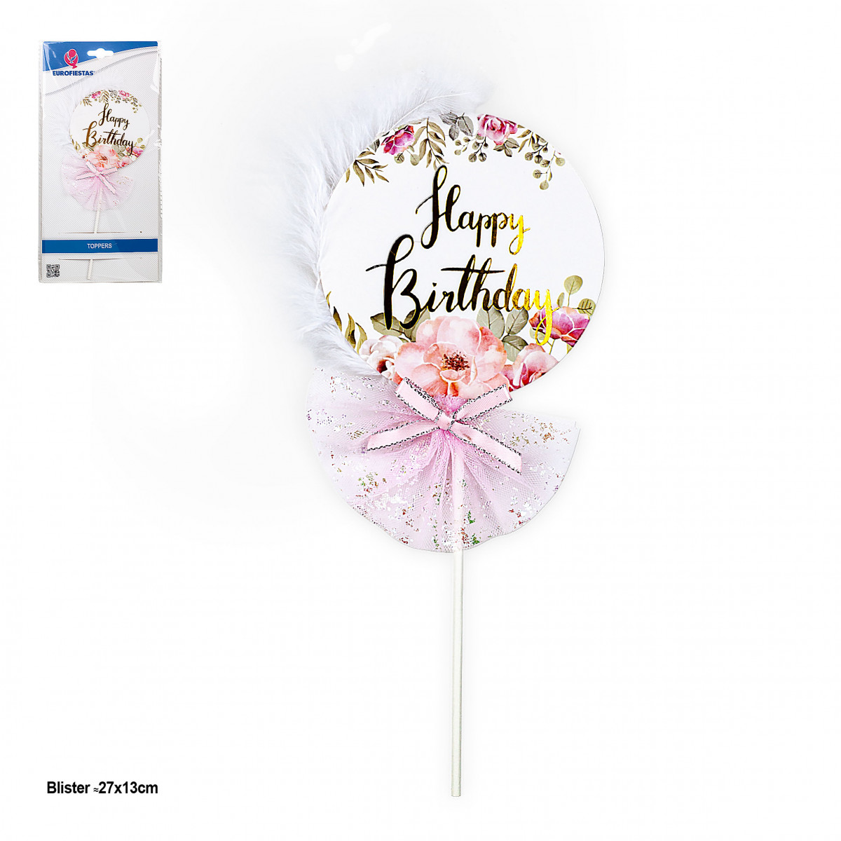 Topper di fiori per compleanni