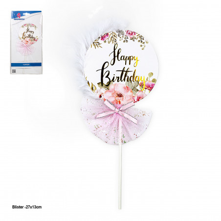 Topper di fiori per compleanni