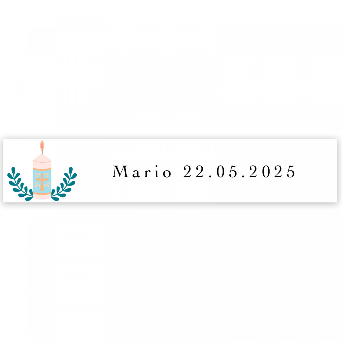 Adesivo 5x1cm design per la prima comunione