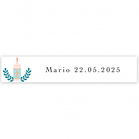 Adesivo 5x1cm design per la prima comunione