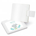 Specchio in astuccio con adesivo 5x5 cm design elefante personalizzato per dettagli