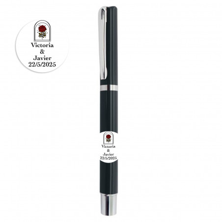 Penna elegante con adesivo personalizzabile per dettagli