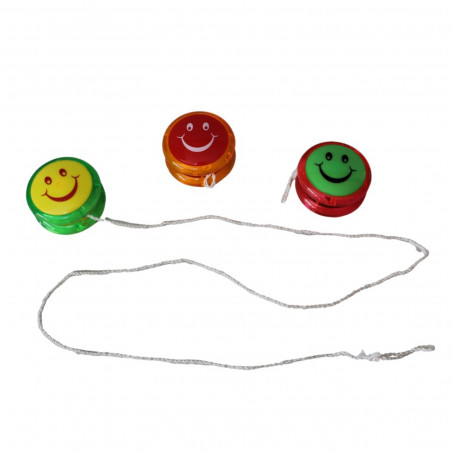 Yoyo colorato con faccina sorridente da regalare per compleanni